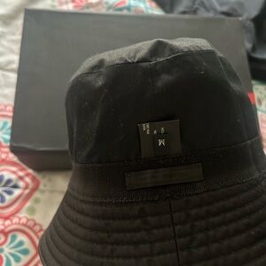 Prada Black Bucket Hat